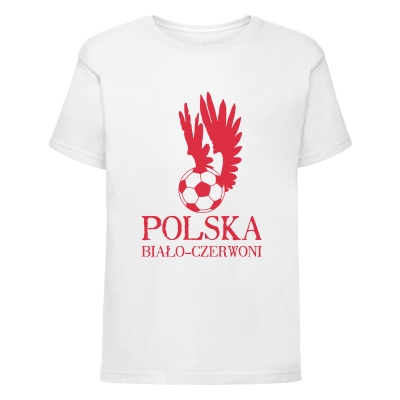 Koszulka dziecięca Małego Kibica Polska biało- czerwoni
